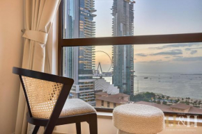 Dubai beach view, boho vibes in JBR